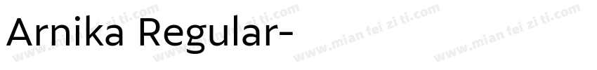 Arnika Regular字体转换